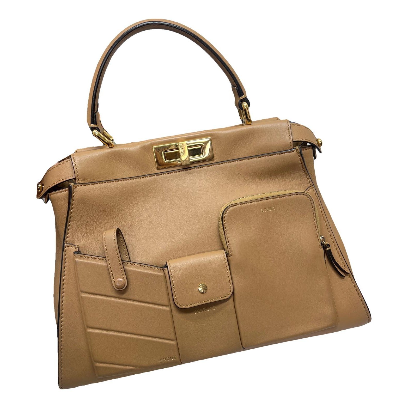 Peekaboo leather handbag