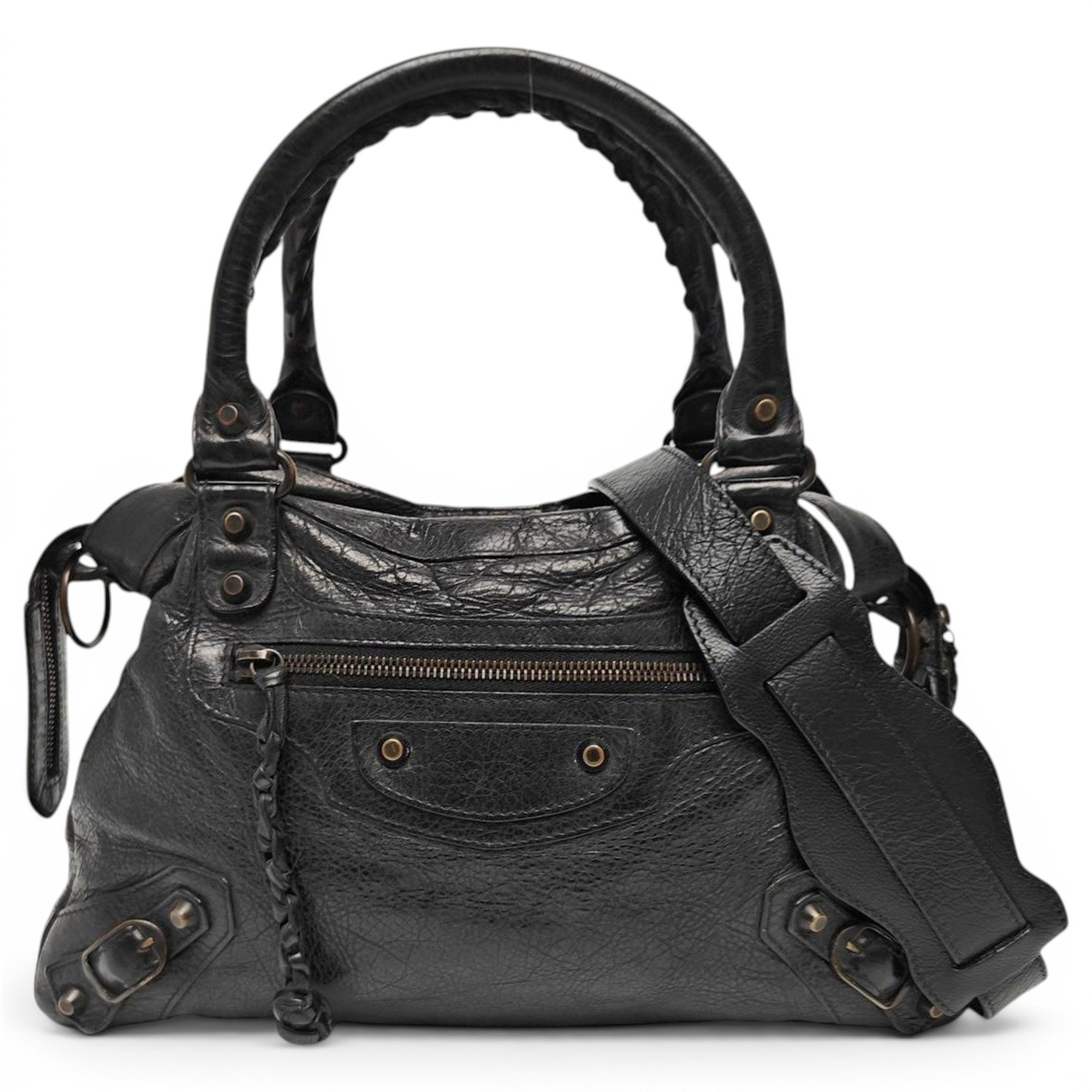 Leather handbag