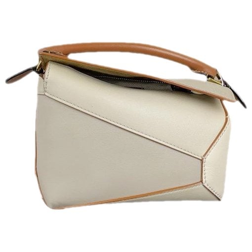 Puzzle leather handbag