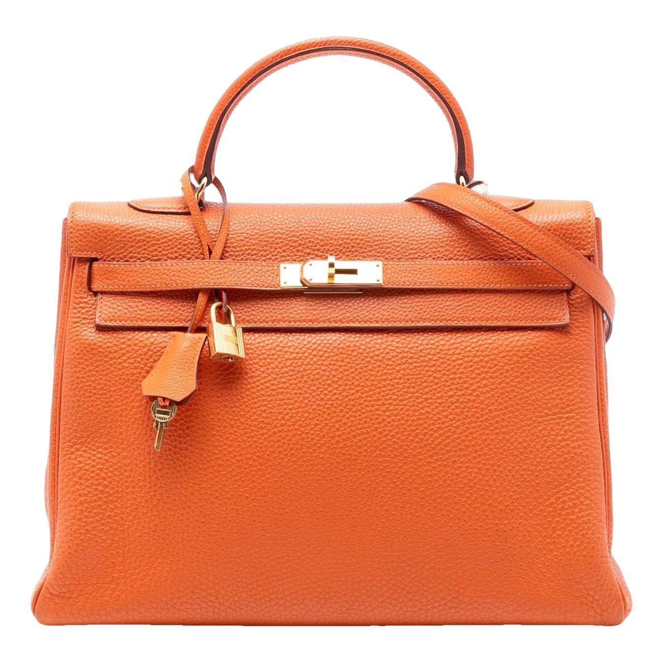 Hermes Kelly 35 Handbag Togo Leather 2010