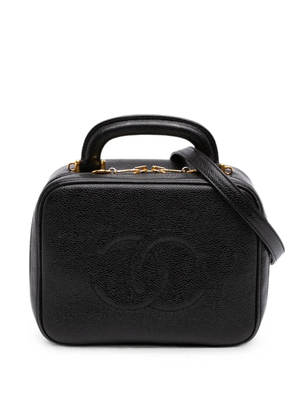 1996-1997 Medium CC Caviar Vanity Case satchel