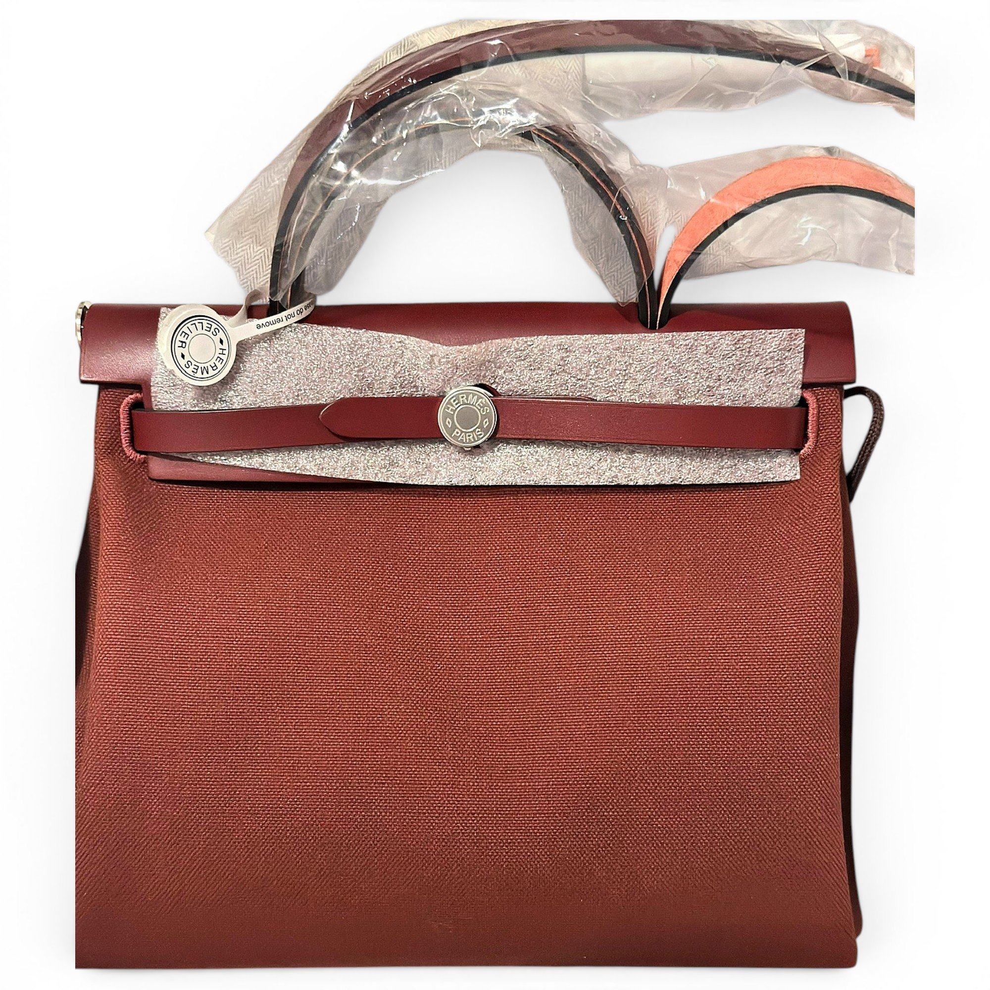 Hermes Herbag Handbag Rouge H