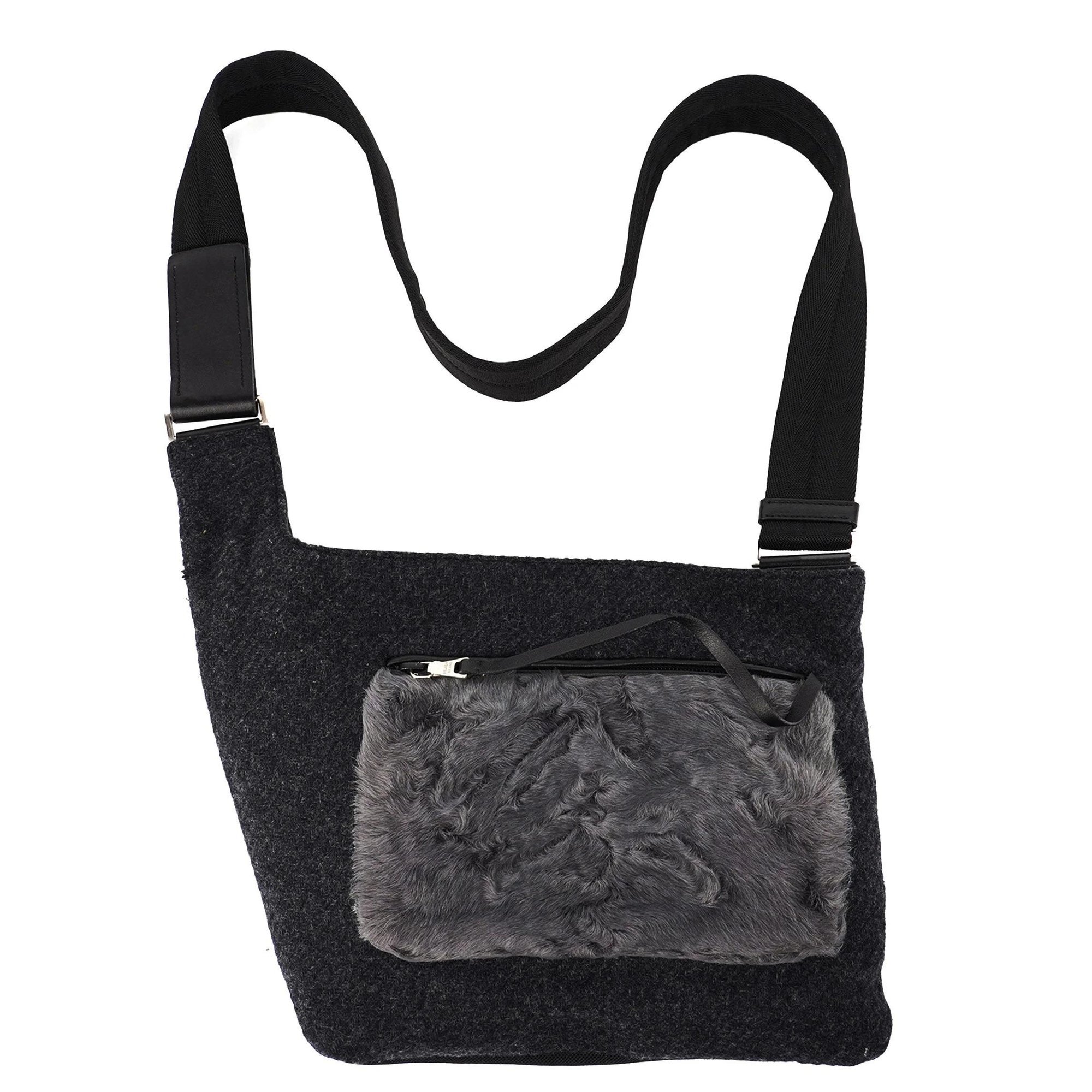 Cleo wool crossbody bag