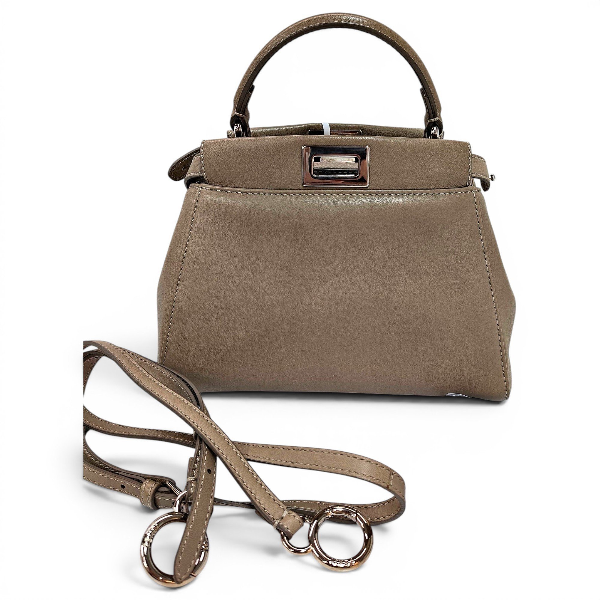 Peekaboo leather handbag