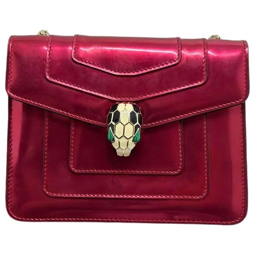 Serpenti patent leather handbag