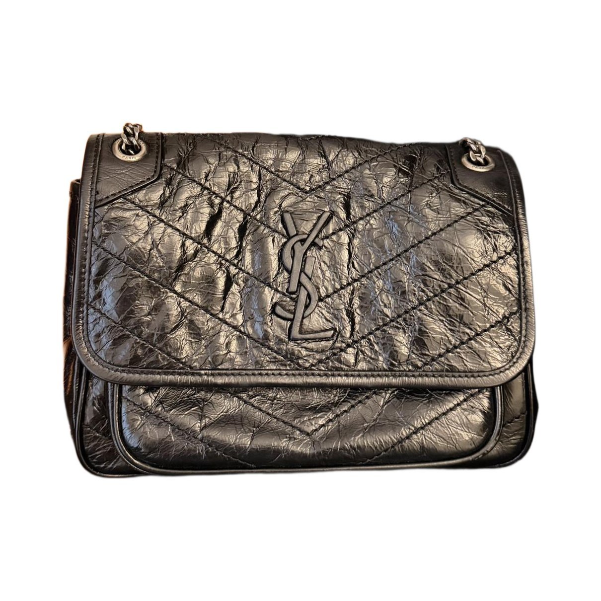 Niki patent leather crossbody bag