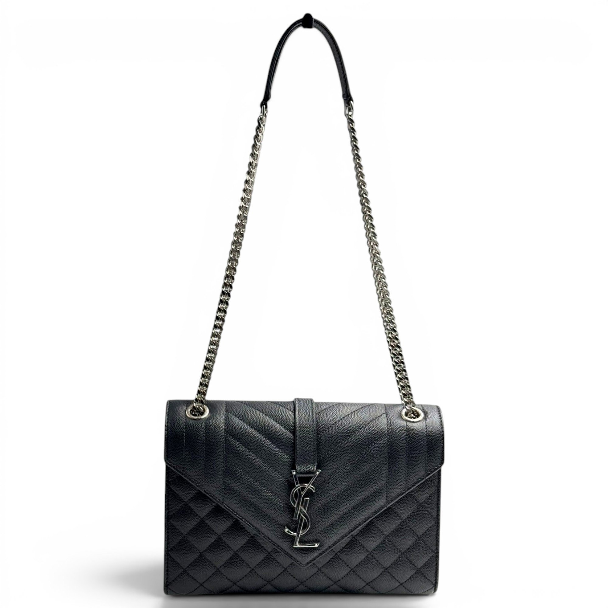 Envelope leather crossbody bag