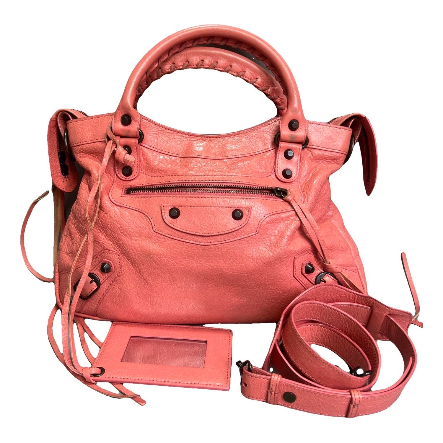 First leather handbag