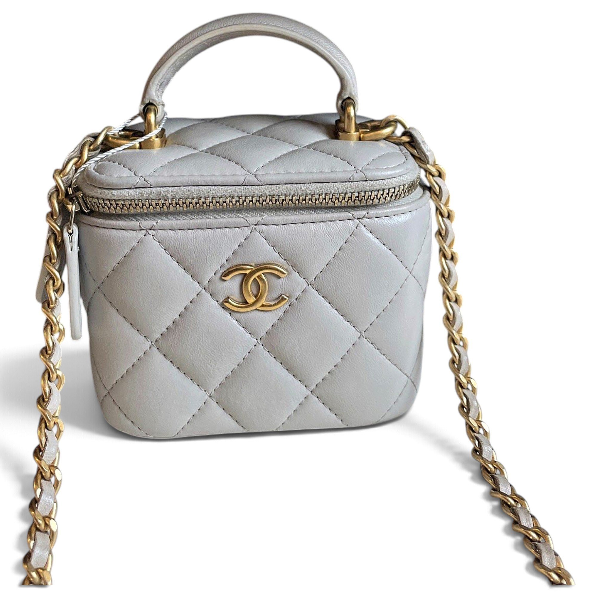 Trendy CC Vanity leather handbag
