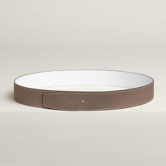 Reversible leather strap 38 mm