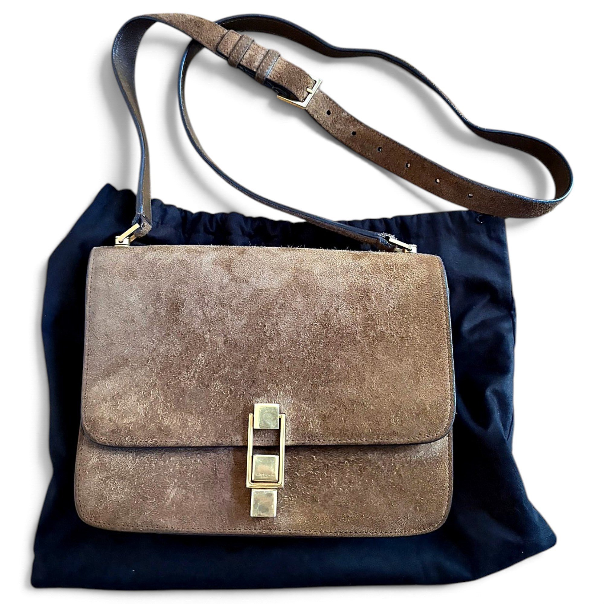 Carré leather crossbody bag