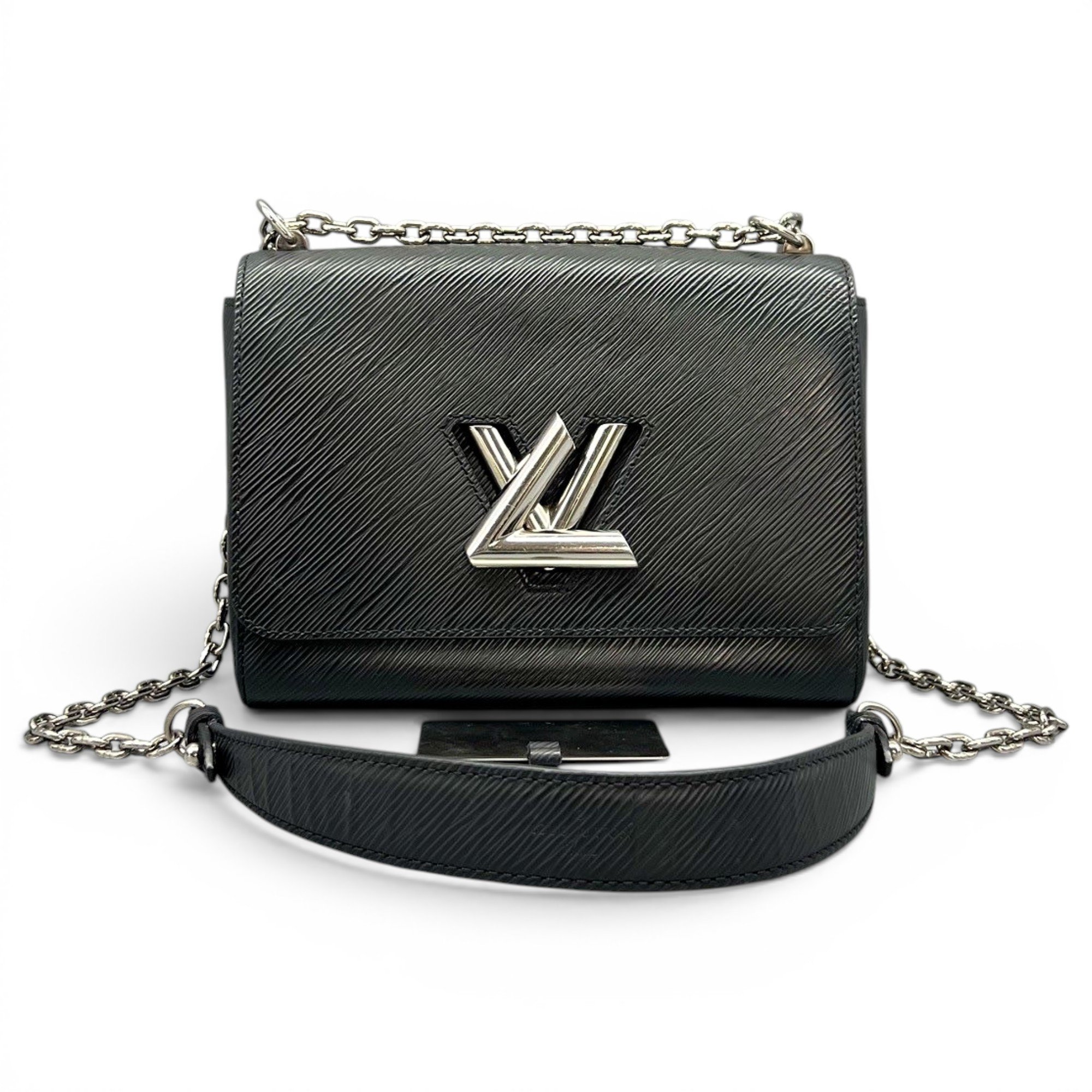 Twist leather handbag
