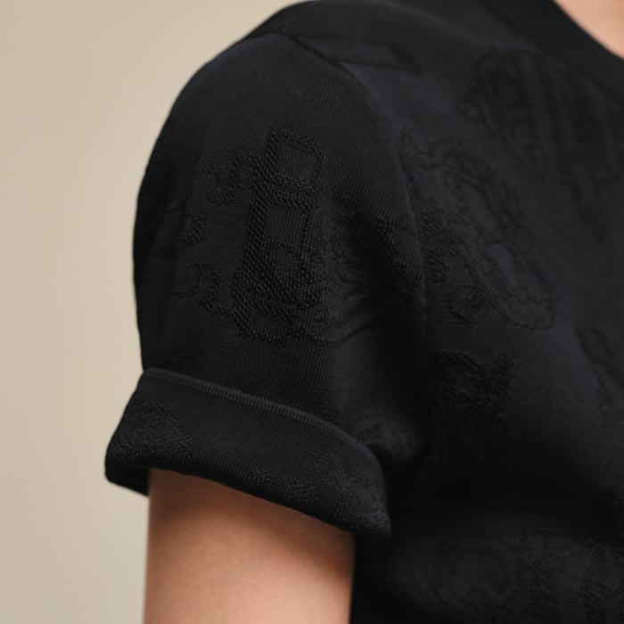 Noir "Ferronnerie" Short-sleeve Sweater