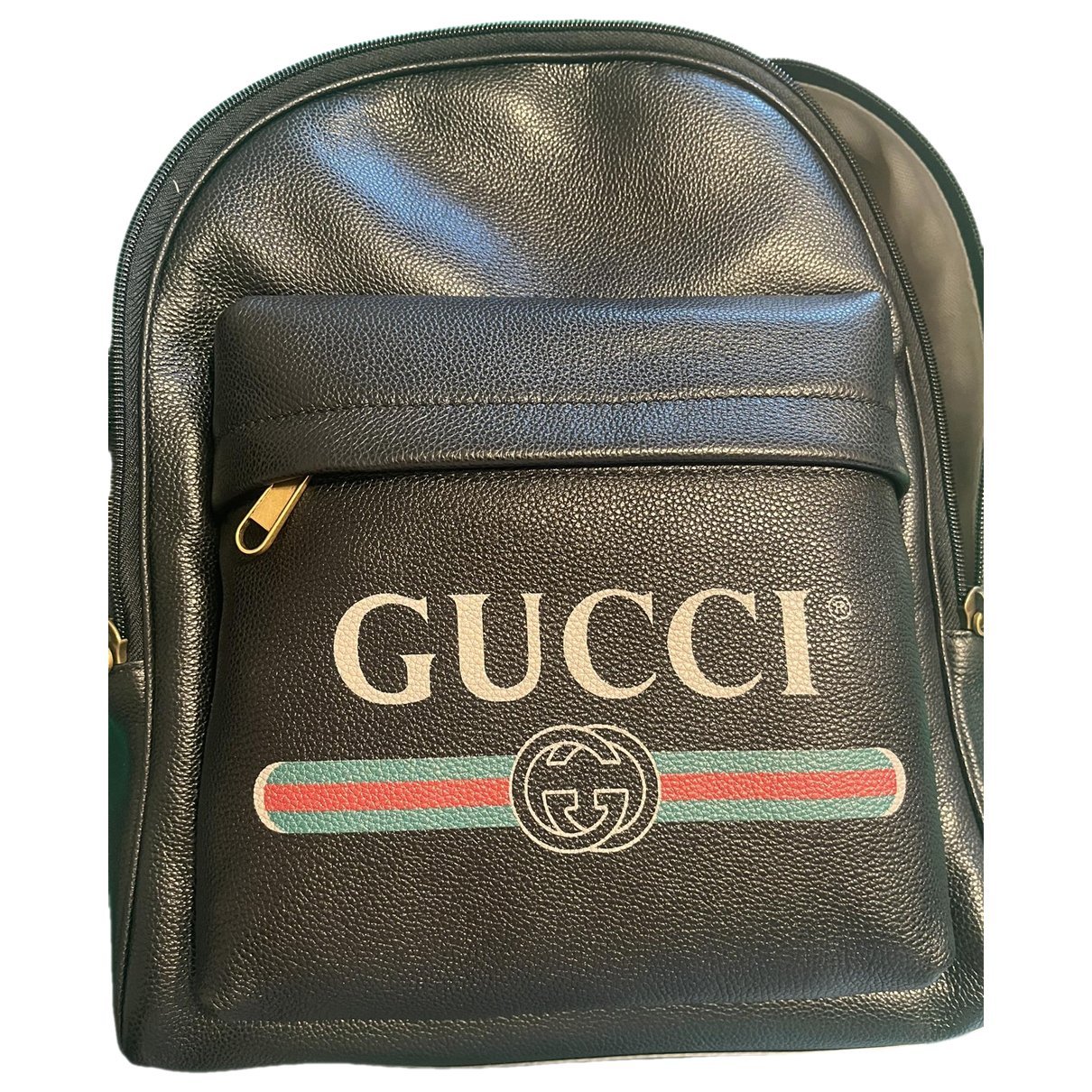 Leather backpack