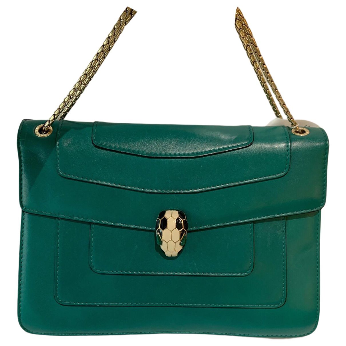 Serpenti leather handbag