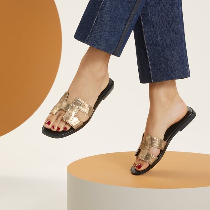 Doré Foncé Oran Sandal