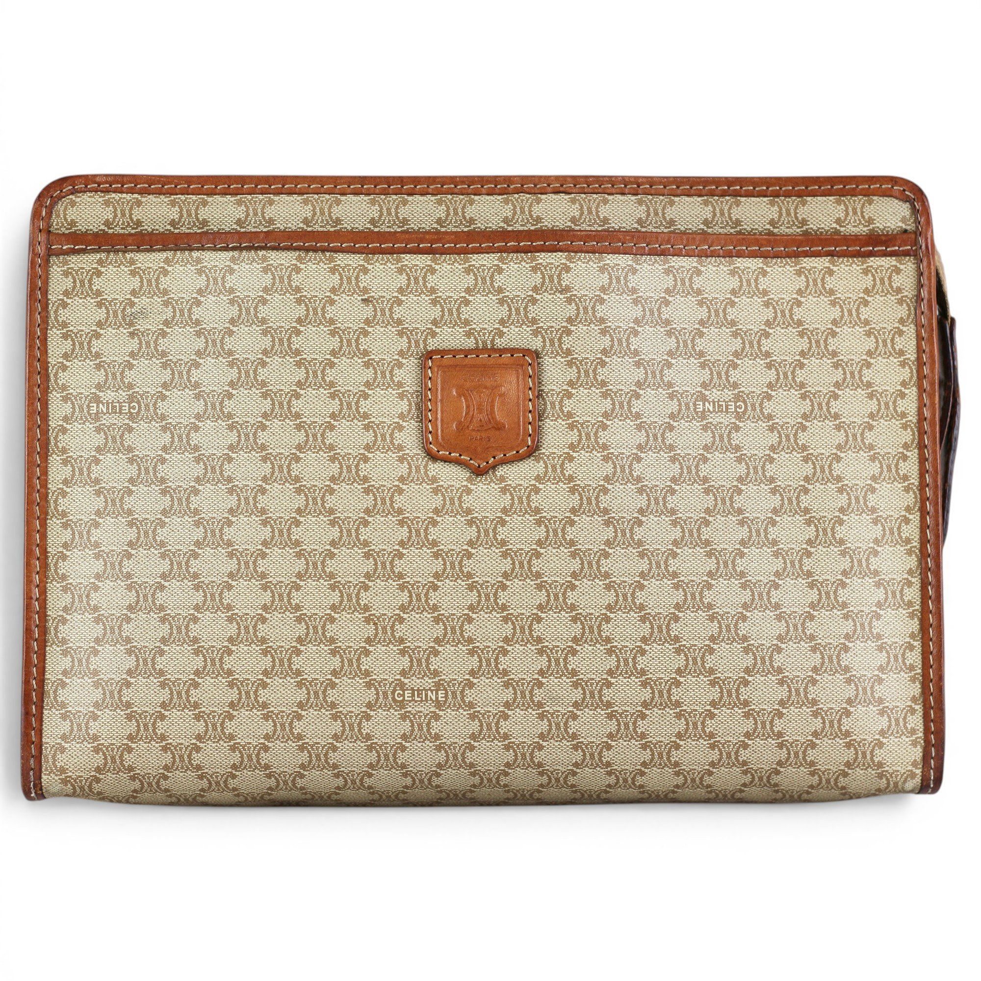 Leather vanity case