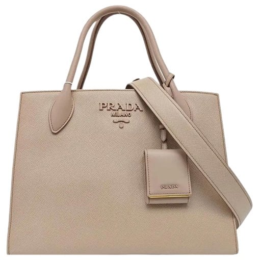 Monochrome leather handbag