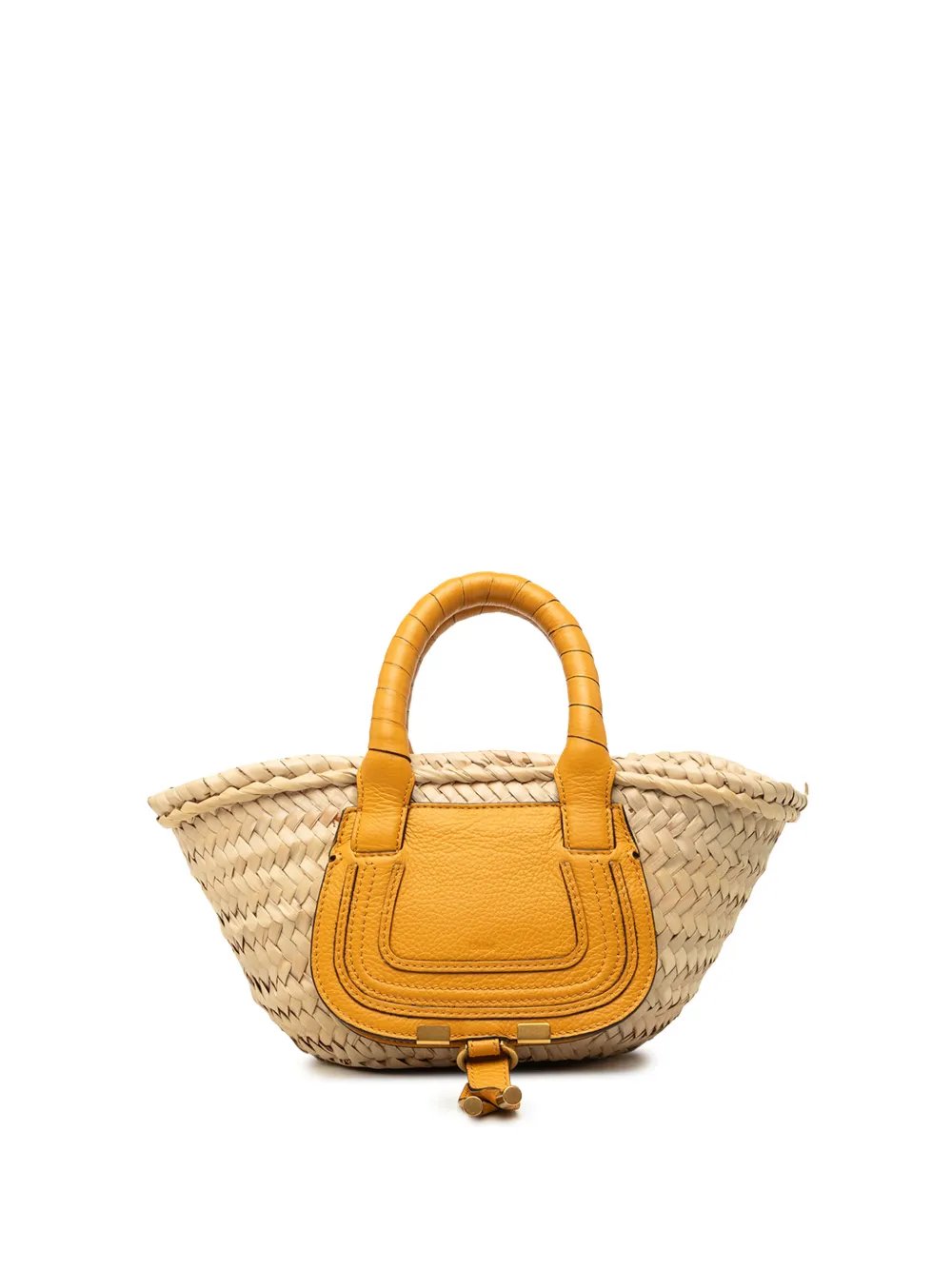 2022 Mini Raffia Marcie Basket Satchel handbag