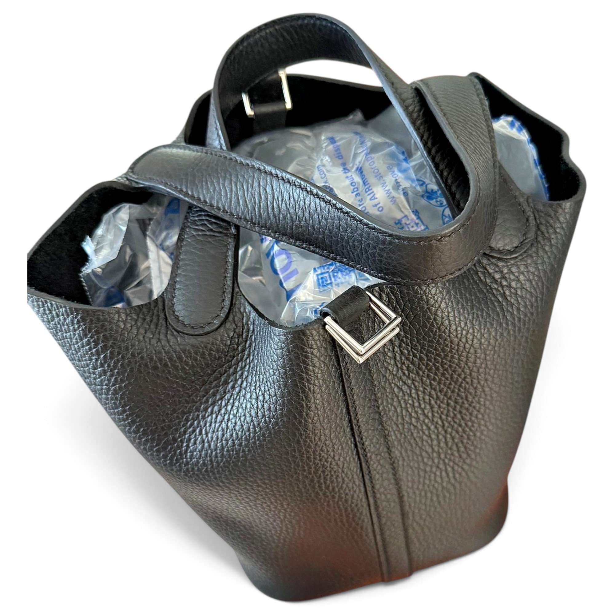 Picotin leather tote