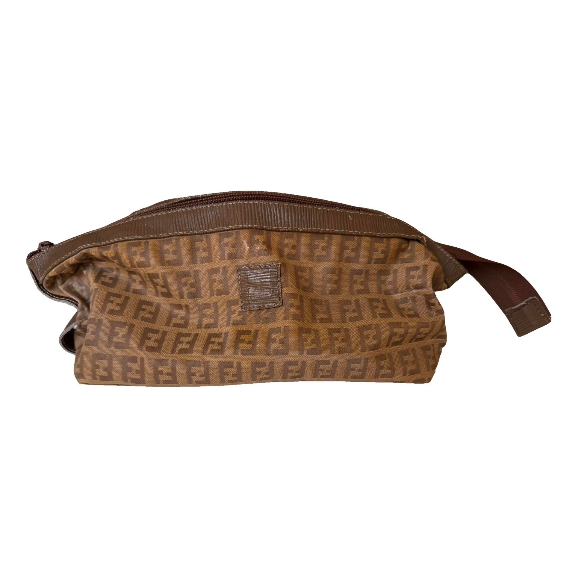 Leather clutch bag