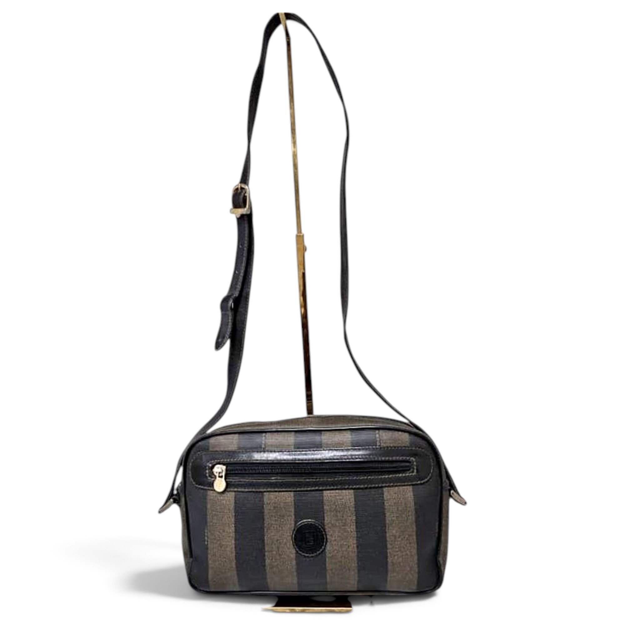 Fendi Camera case leather crossbody bag
