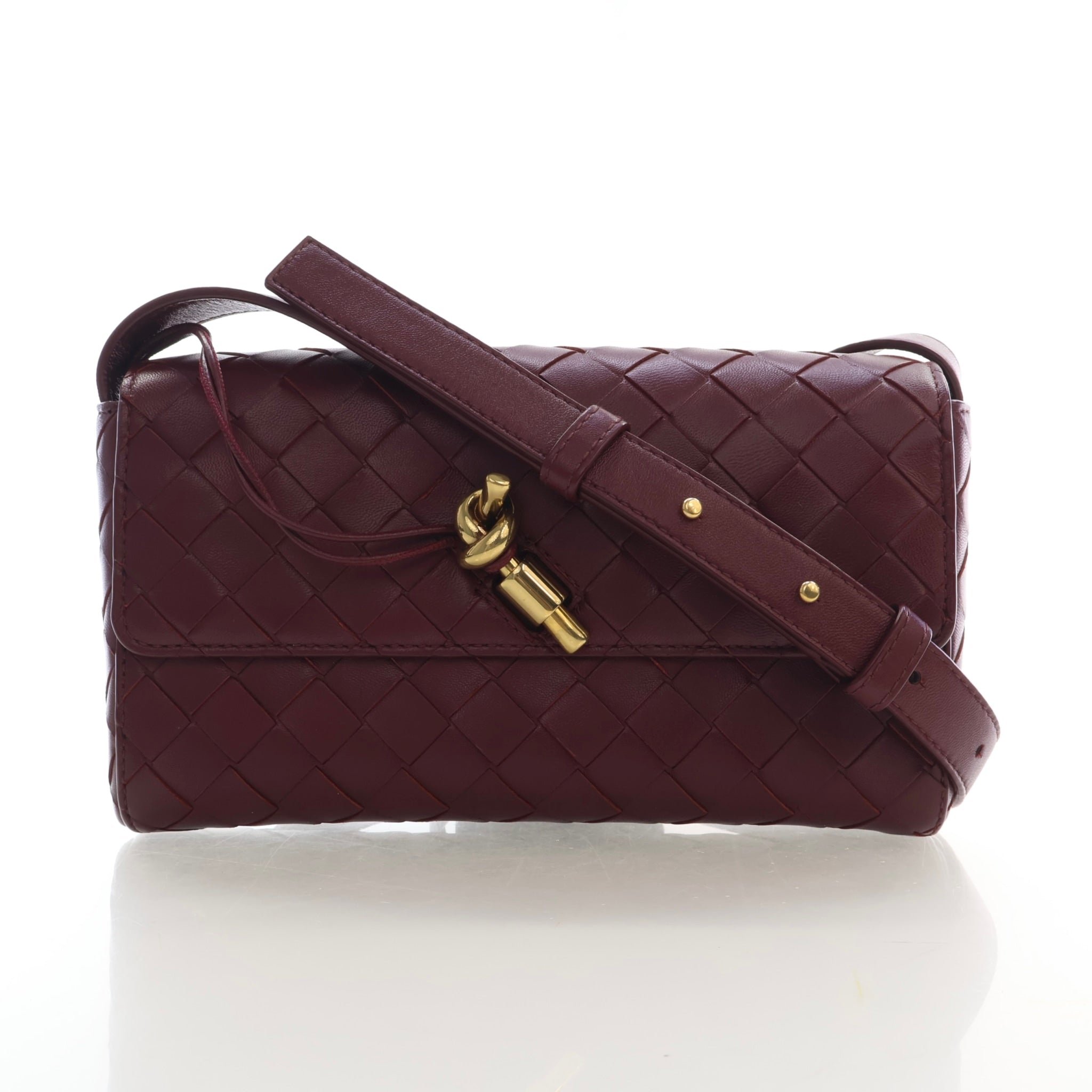 Bottega Veneta Mini Intrecciato Nappa Andiamo Crossbody