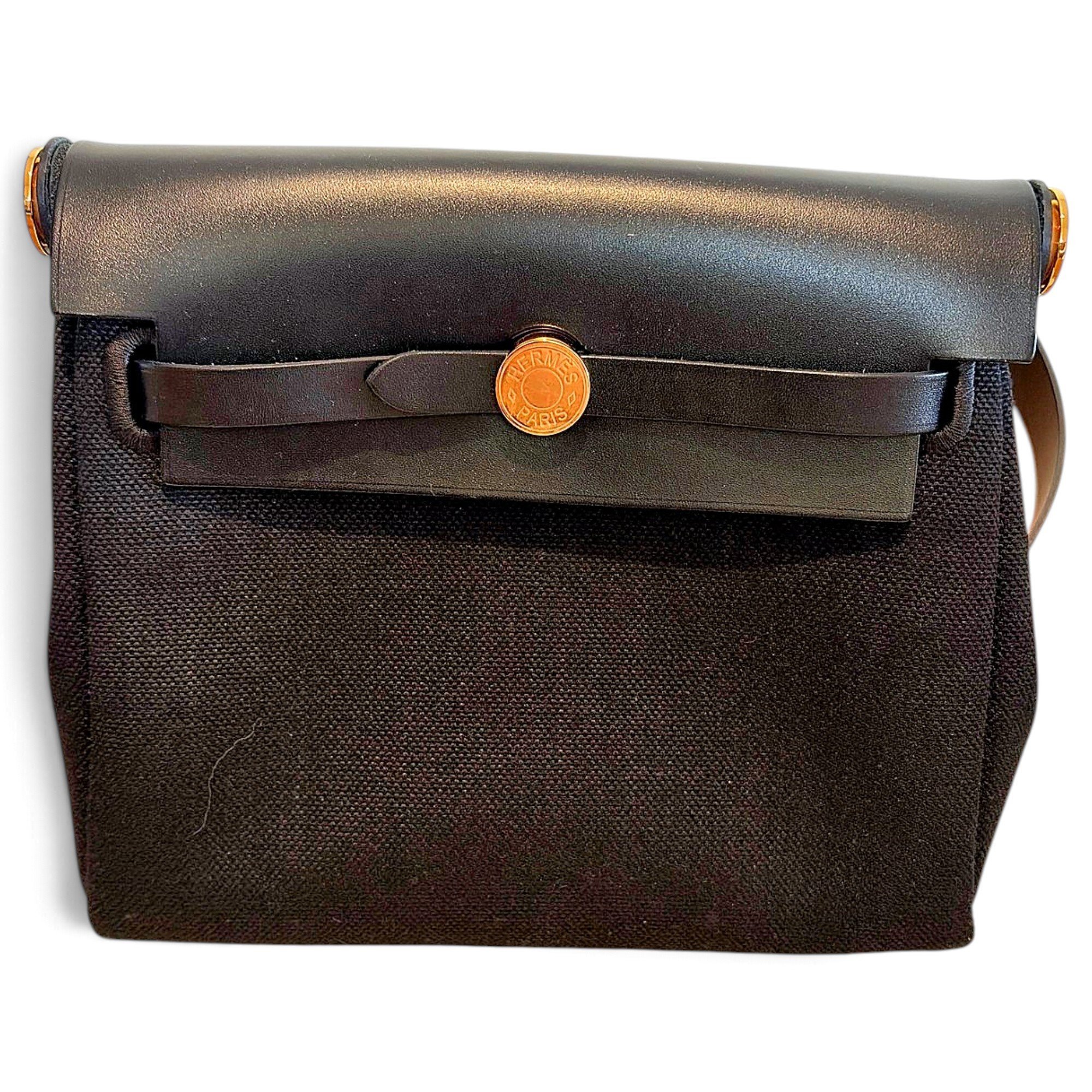 Hermes Herbag Handbag Black