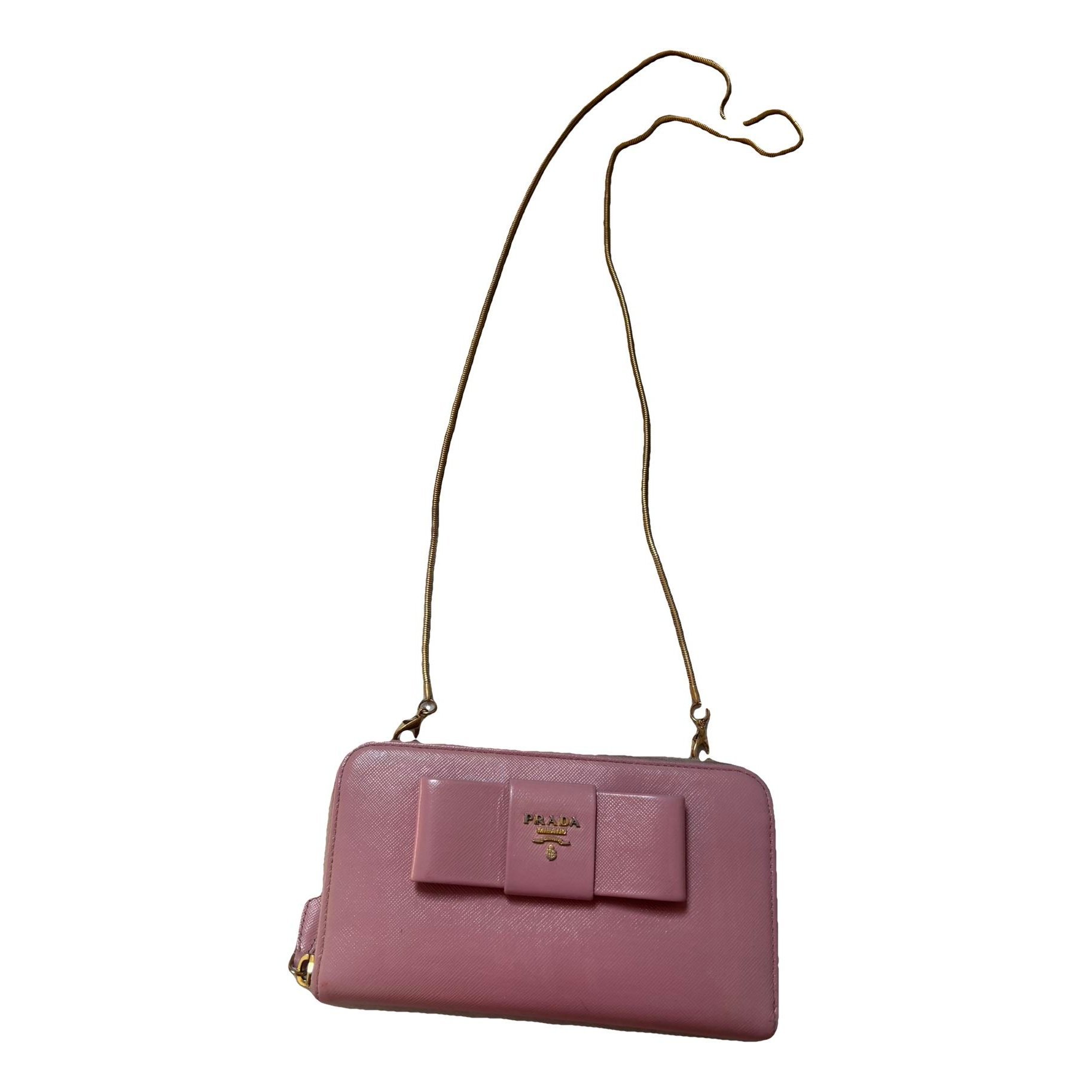 Leather clutch bag