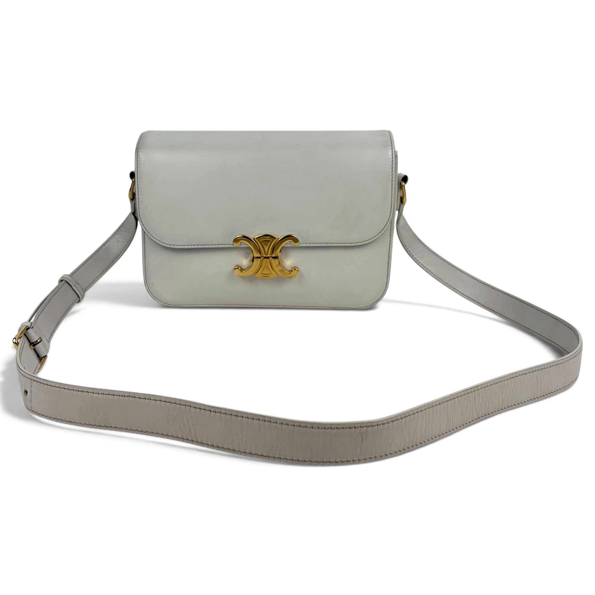 Triomphe leather crossbody bag