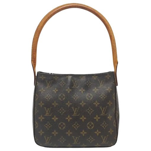 Looping leather handbag