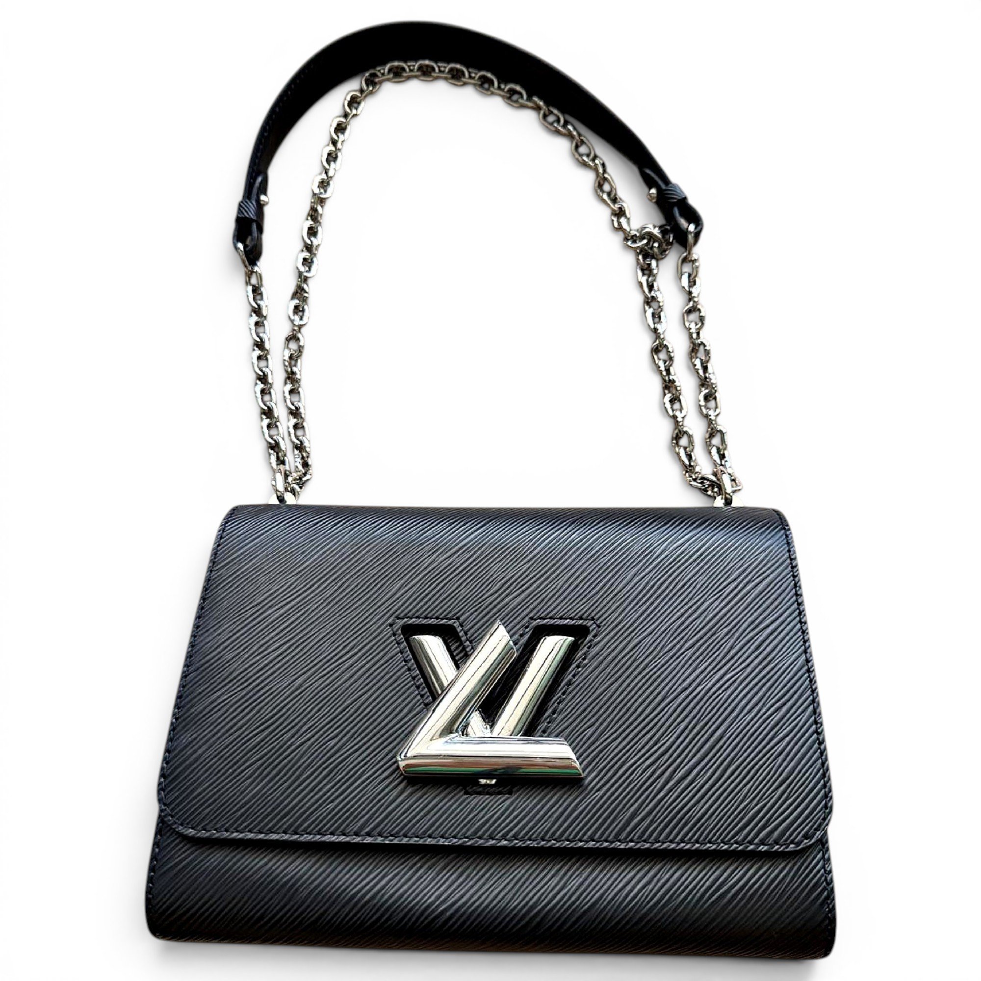 Twist leather handbag