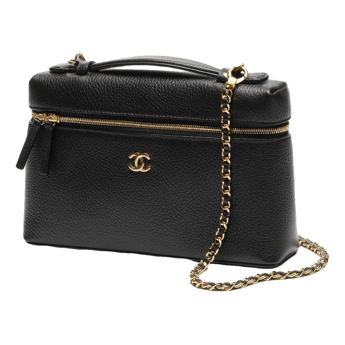 Vanity leather handbag