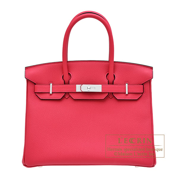 Hermes Hermes Birkin bag 30 Rose mexico Togo leather Silver hardware