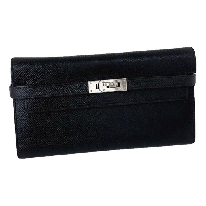 Leather clutch bag