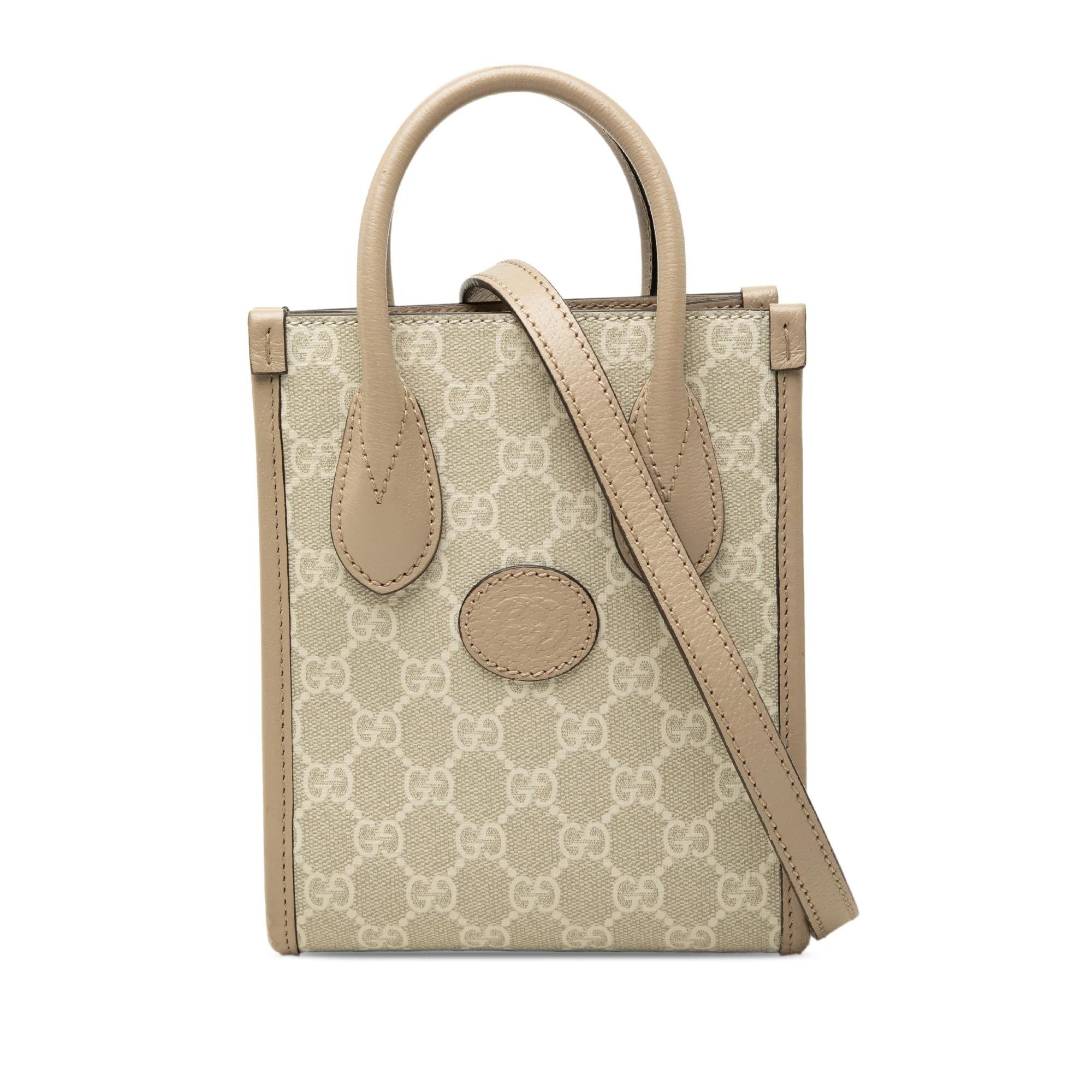 Interlocking leather satchel