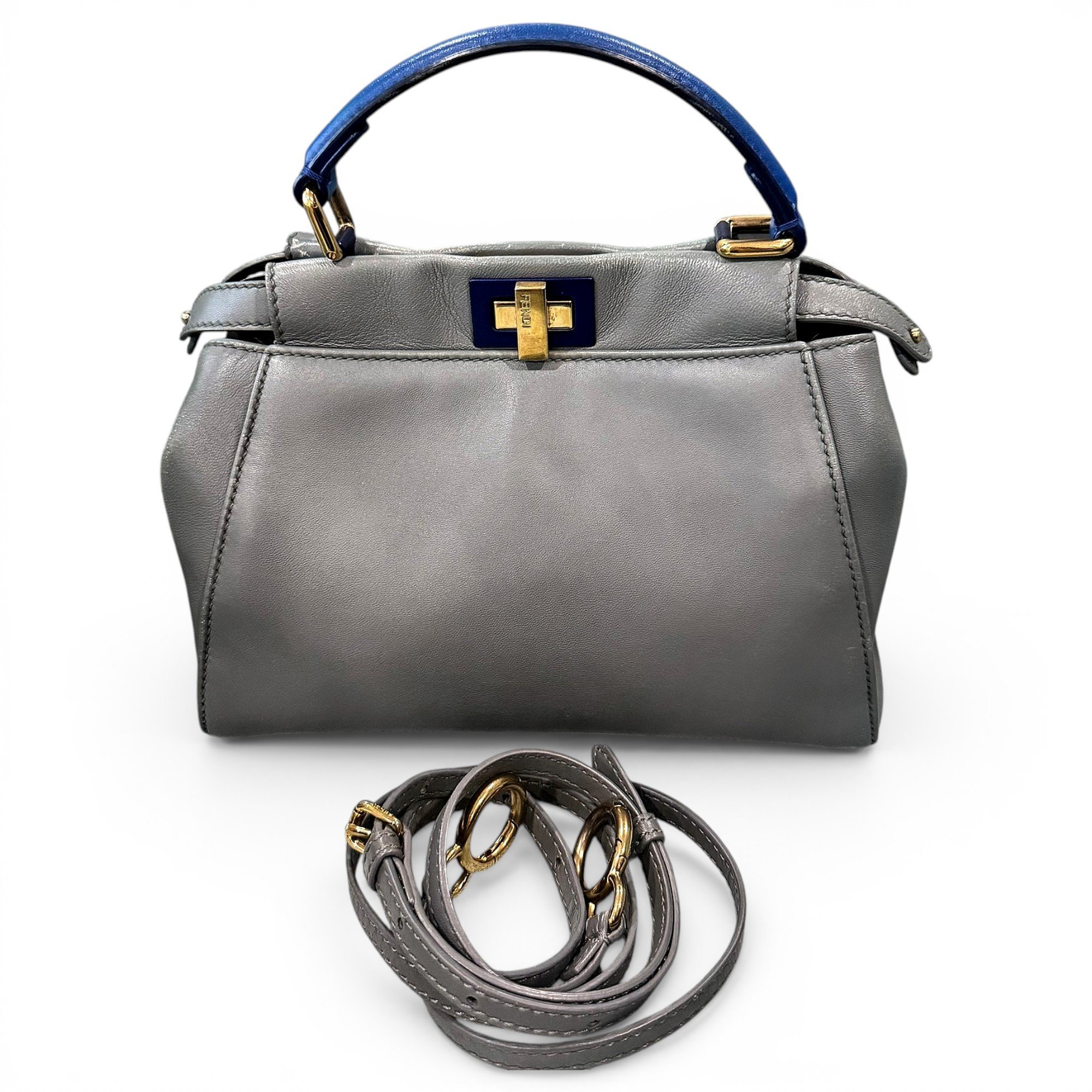 Peekaboo leather handbag