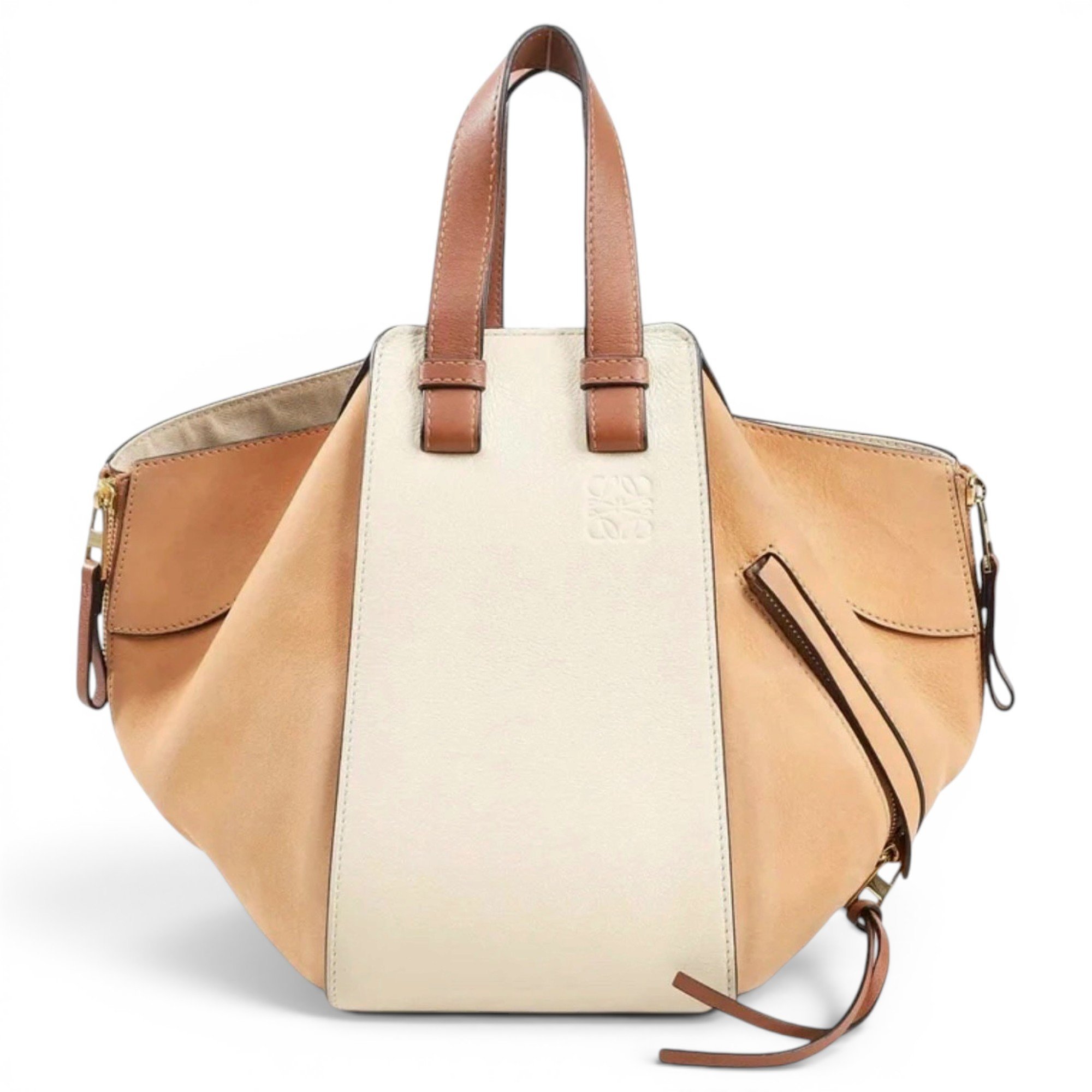 Hammock leather handbag