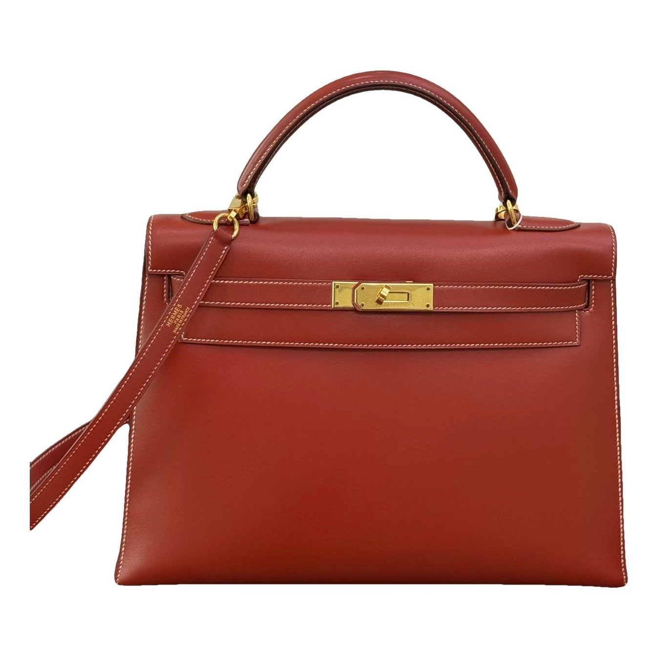 Kelly 32 leather handbag