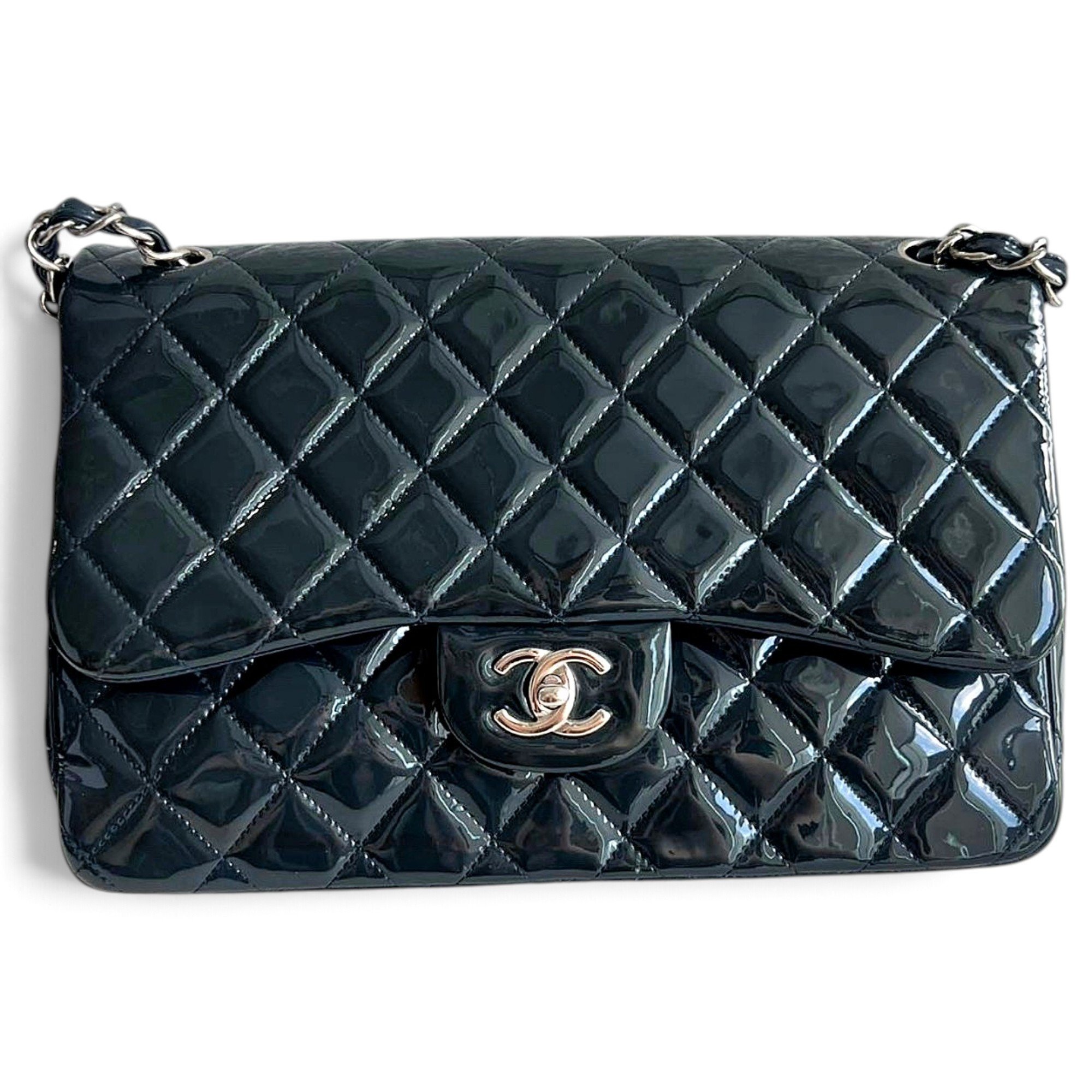 Timeless/Classique patent leather handbag