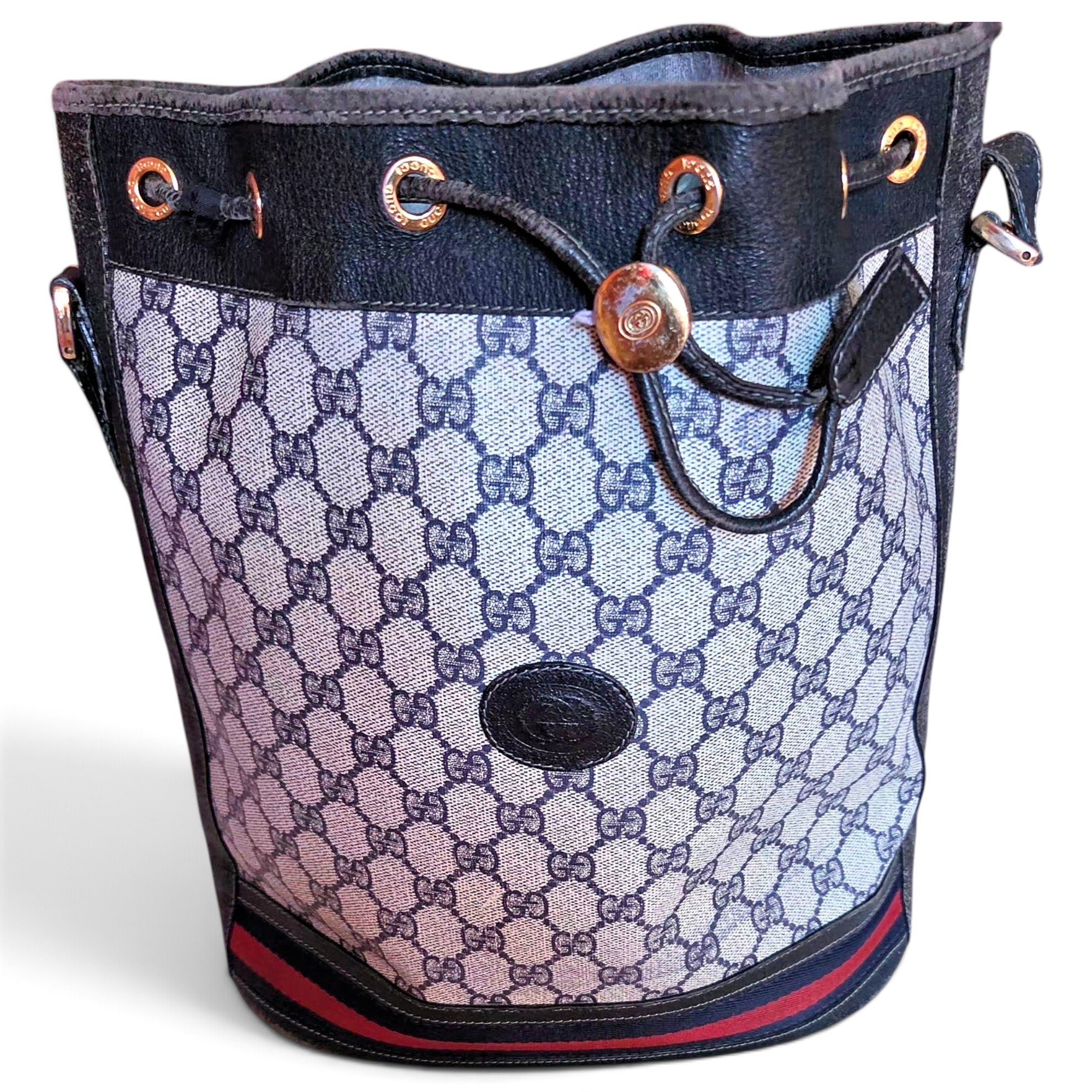 Ophidia Bucket leather bag