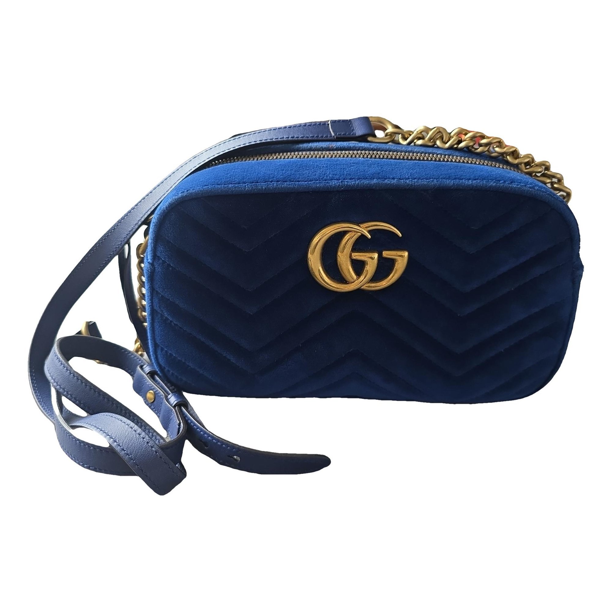 GG Marmont velvet crossbody bag
