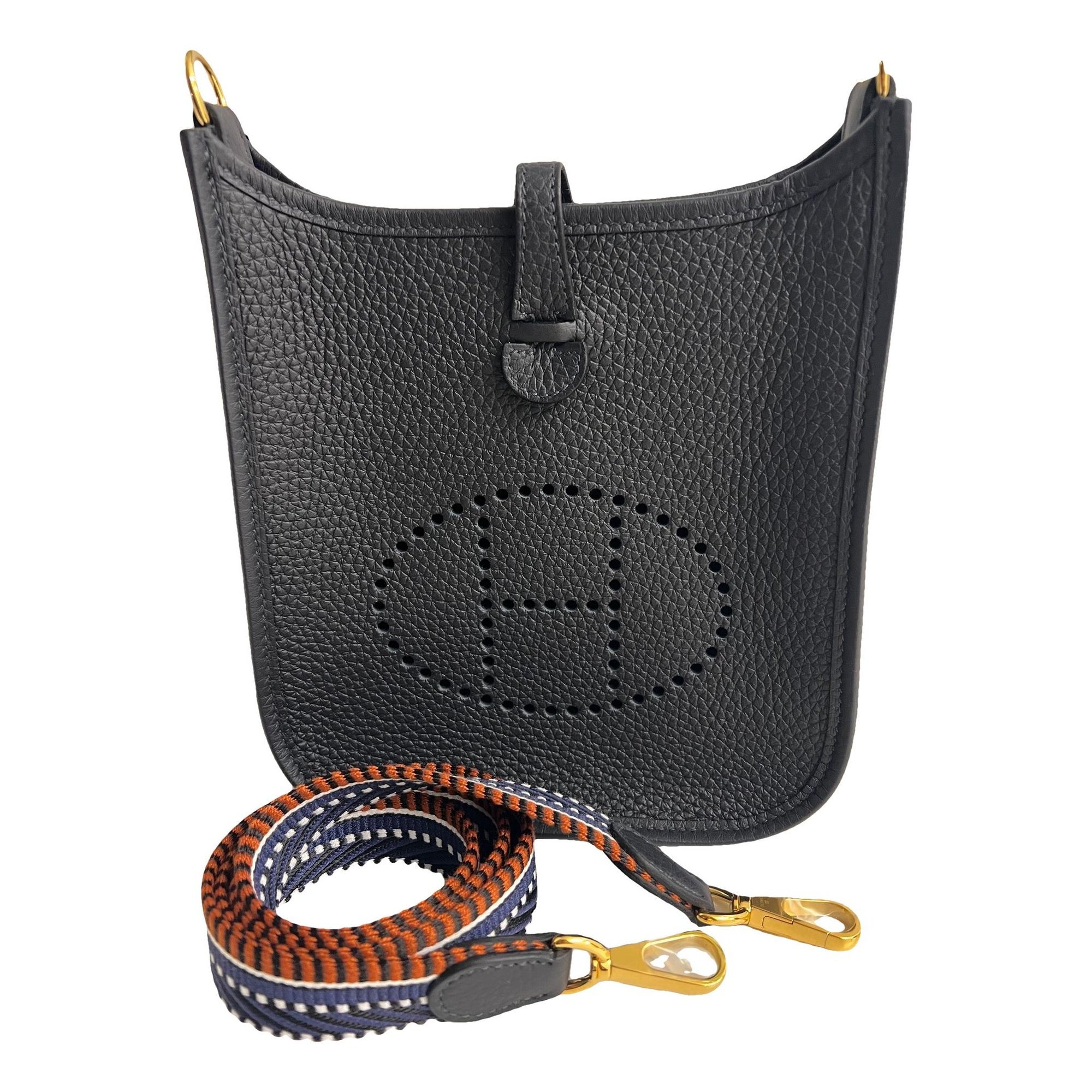 Hermes Evelyne Handbag Navy