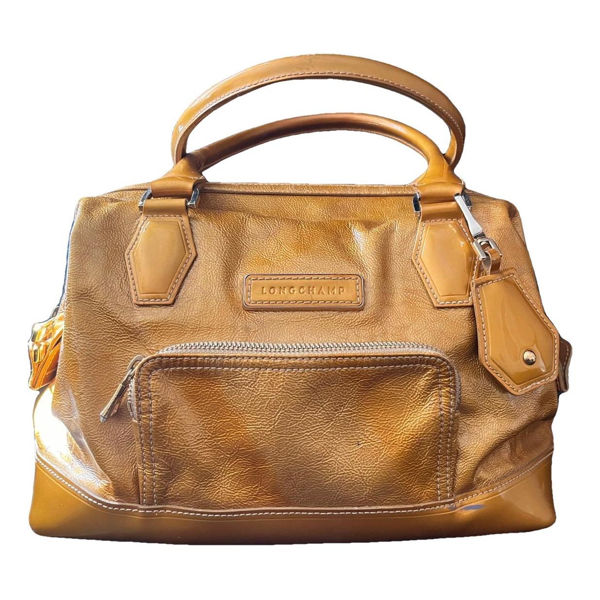 Patent leather handbag