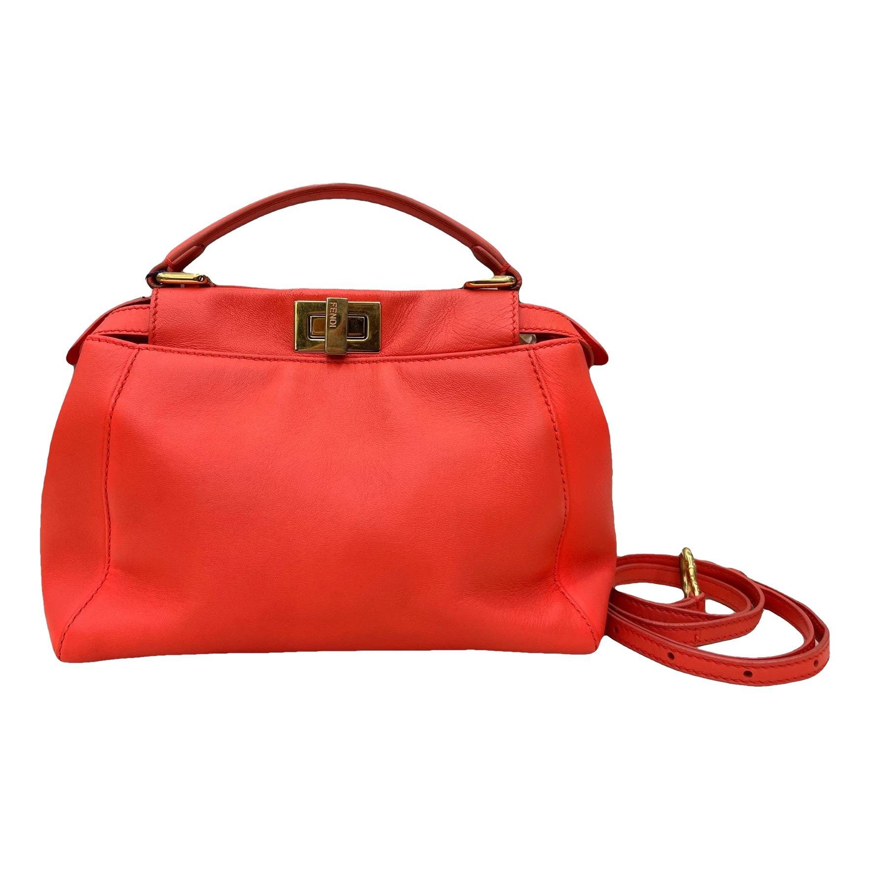 Peekaboo leather handbag