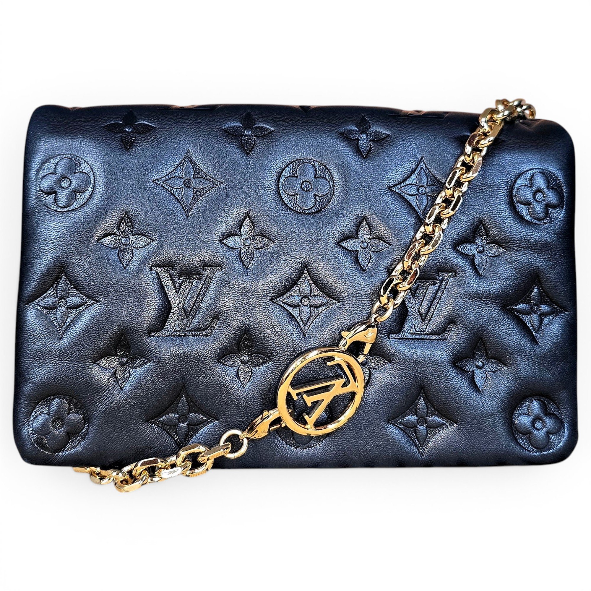 Coussin leather handbag