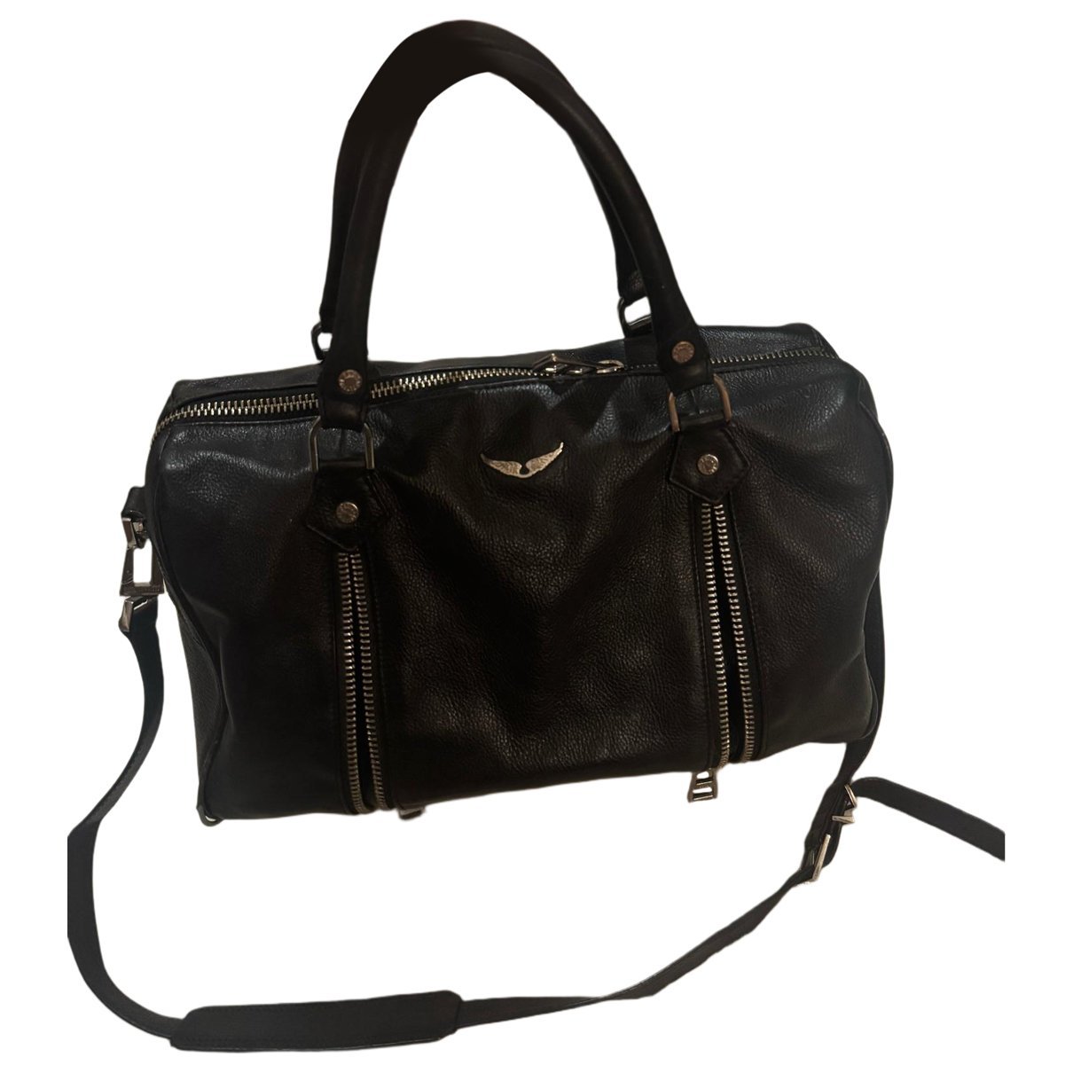 Sunny leather bowling bag