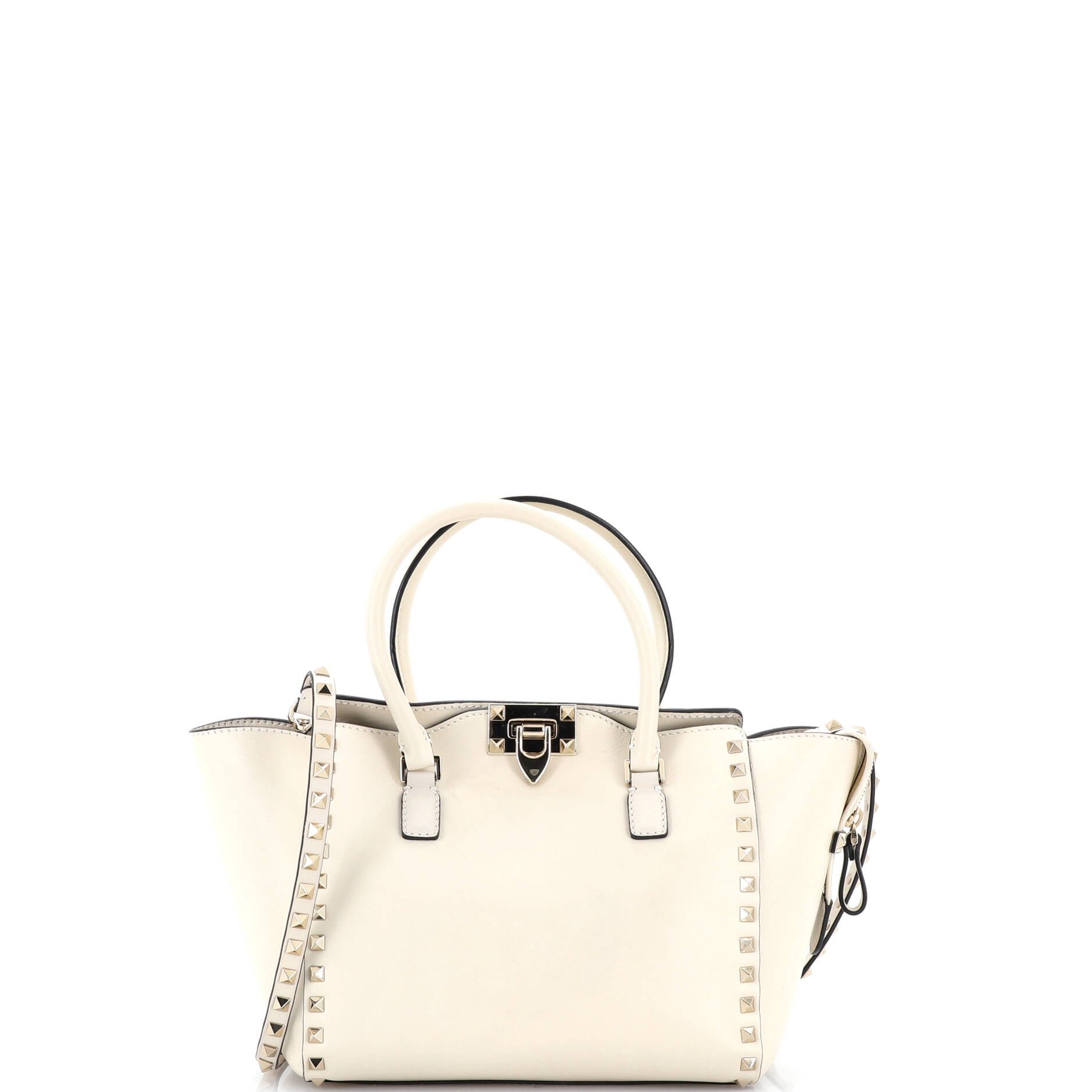 Rockstud Tote Rigid Leather Small