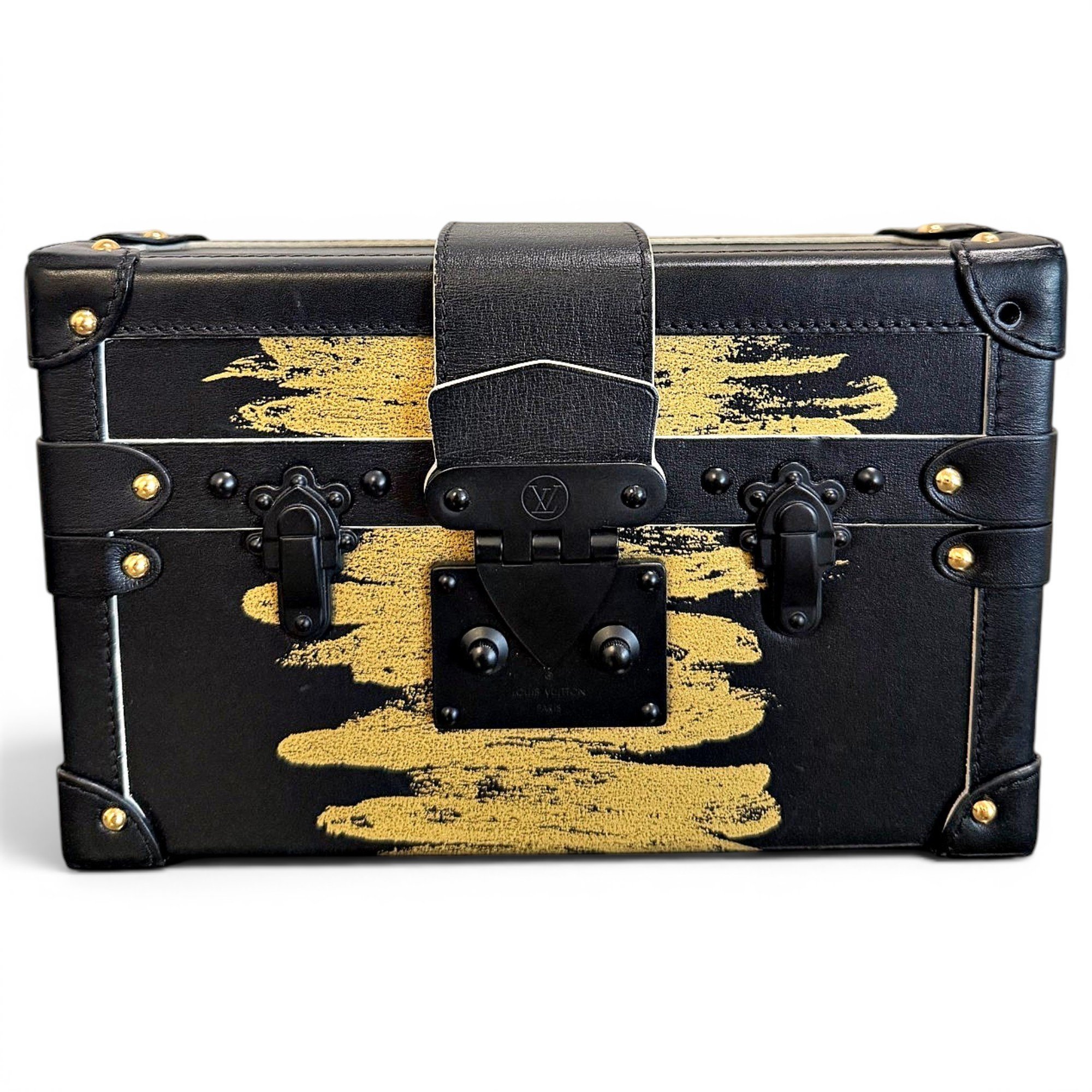 Petite Malle leather handbag