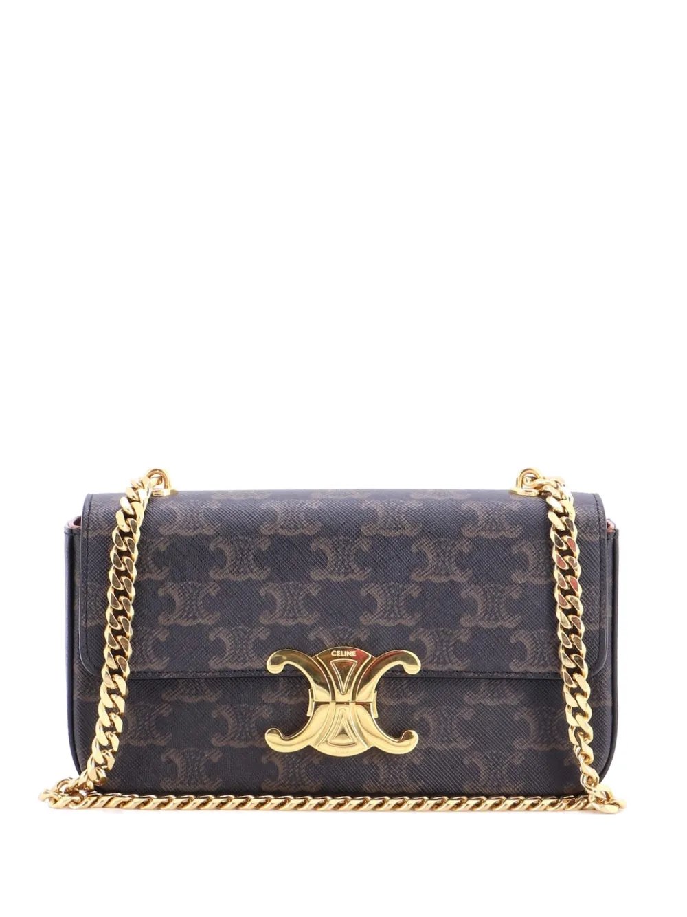 Triomphe Chain Triomphe Coated Canvas Small shoulder bag